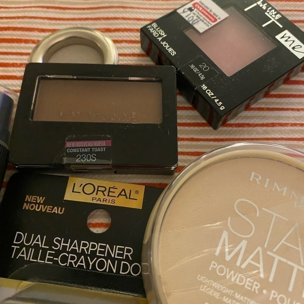 8 PIECE LOT OF MAYBELLINE, LOREAL, FLOWER, NYX, REVLON, COVERGIRL, RIMMEL MAKEUP - Picture 3 of 4